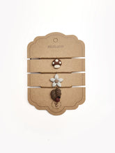 Load image into Gallery viewer, Pack 3 Necklaces - Mushroom + Flower + Leaf
