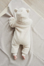Load image into Gallery viewer, Sasha Recycled Polyester Sherpa Onepiece - Natural *SIZE 3-6*
