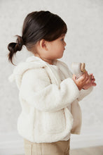 Load image into Gallery viewer, Tatum Recycled Polyester Sherpa Jacket - Natural *SIZE 6-12*
