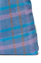 Load image into Gallery viewer, Sky Blue Wool Checked Mom Bag
