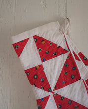 Load image into Gallery viewer, Quilt Stocking - Red + White Triangles
