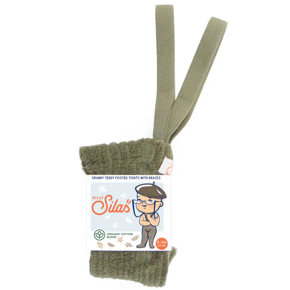 Silly Silas - Granny Teddy Footed (Olive)