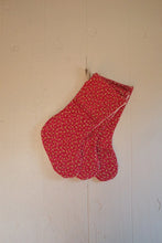Load image into Gallery viewer, Quilt Stockings - Red + White Stars
