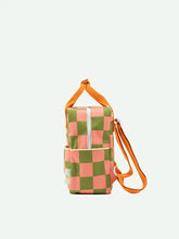 Load image into Gallery viewer, backpack small | farmhouse | checkerboard | sprout green
