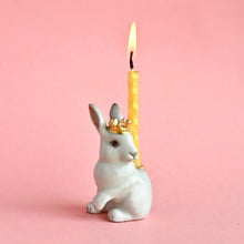Load image into Gallery viewer, Royal White Rabbit Cake Topper
