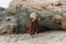 Load image into Gallery viewer, Splash Terry Kids Poncho - Chocolate
