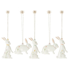 Load image into Gallery viewer, Maileg - Easter Bunny Ornaments (5 piece)
