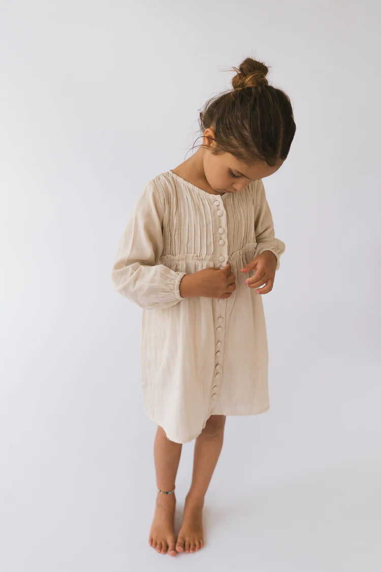 Daisy Dress | Natural *SIZE 1Y*