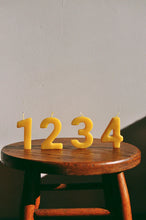 Load image into Gallery viewer, Beeswax Number Candles
