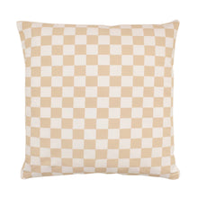 Load image into Gallery viewer, Checkered Pillow Cover - Taupe
