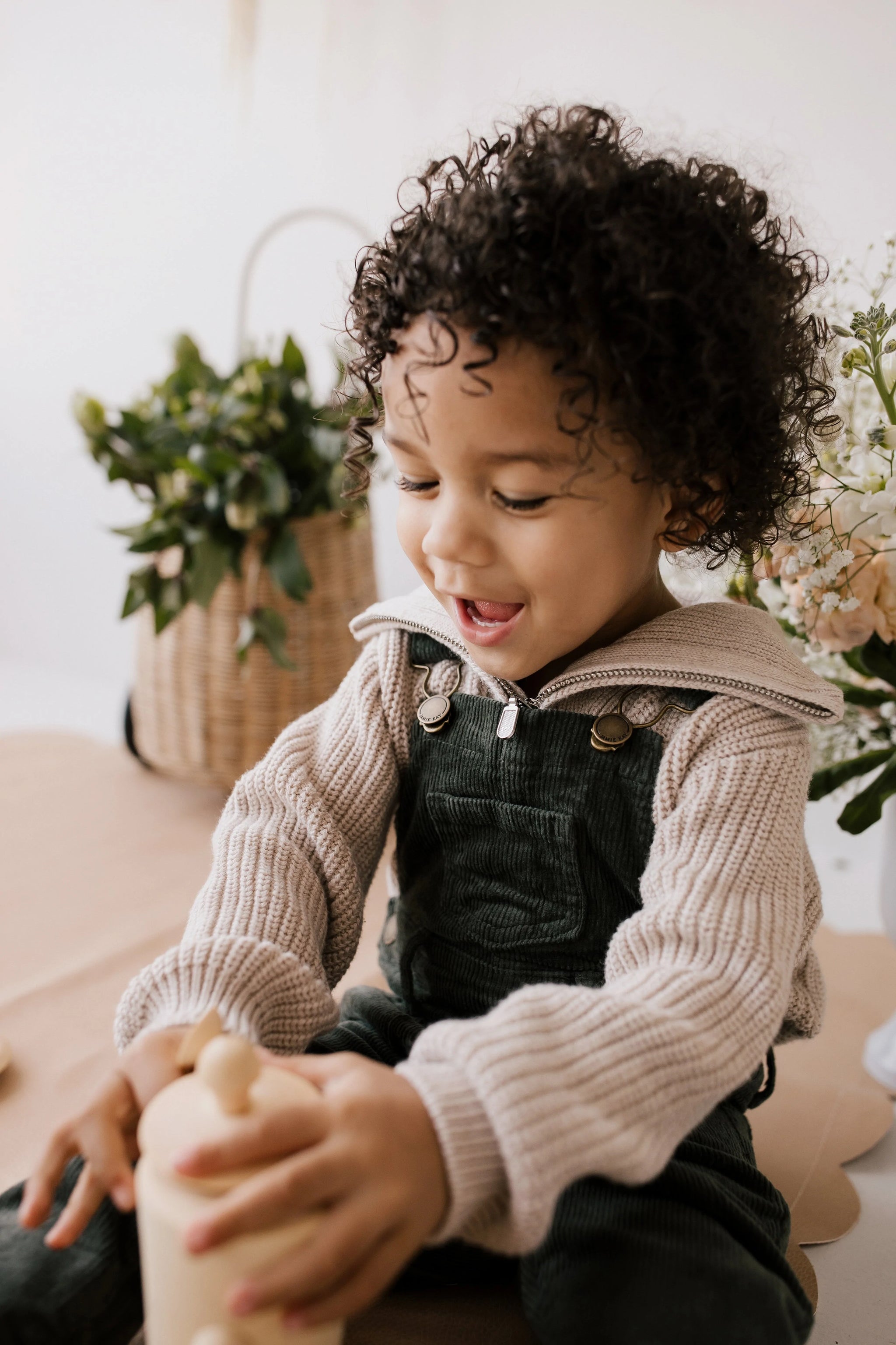 ARLO CORD OVERALL - DEEP PINE