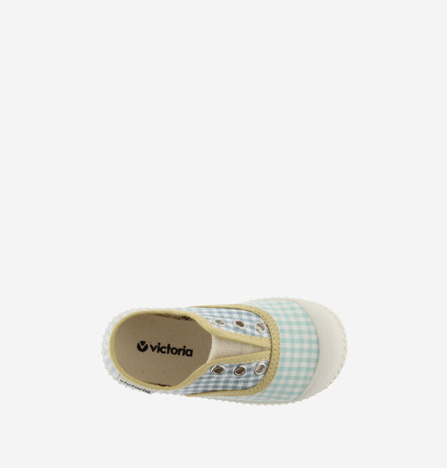 1915 INGLESA CHECKERED VICHY CANVAS - Jade