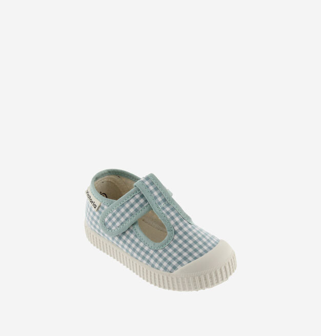 1915 SANDAL CHECKERED VICHY - Jade
