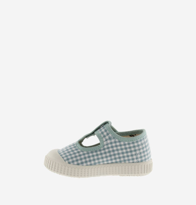 1915 SANDAL CHECKERED VICHY - Jade
