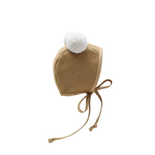 Load image into Gallery viewer, Camel Double Pom Bonnet Cotton-Lined
