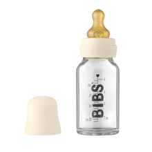 Load image into Gallery viewer, BIBS Baby Glass Bottle Complete Set 110ml (4oz) Ivory
