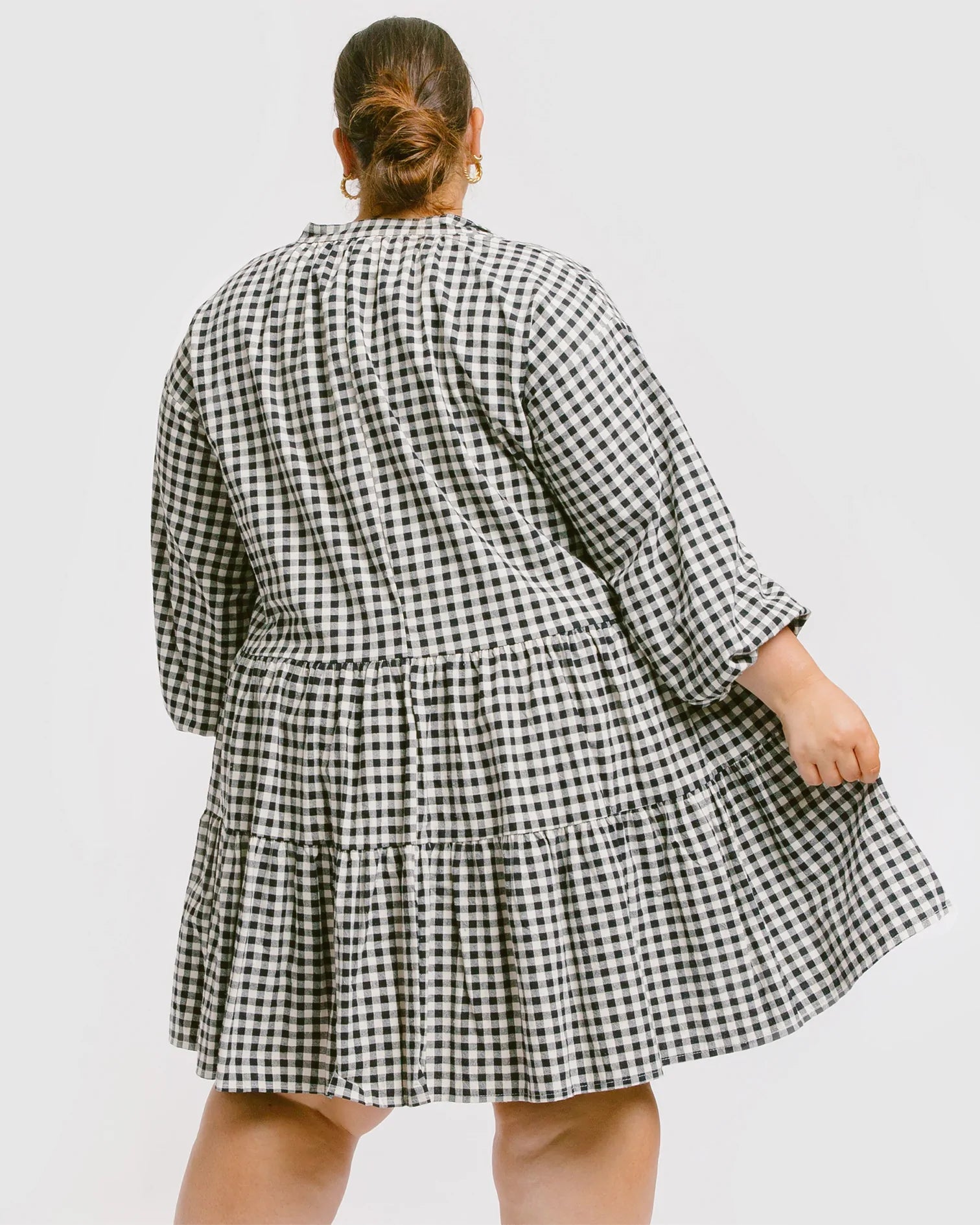 Avalon Smock Dress // Black Gingham