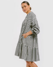 Load image into Gallery viewer, Avalon Smock Dress // Black Gingham
