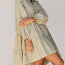 Load image into Gallery viewer, Avalon Smock Dress // Sage *SIZE L/XL*

