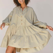 Load image into Gallery viewer, Avalon Smock Dress // Sage *SIZE L/XL*
