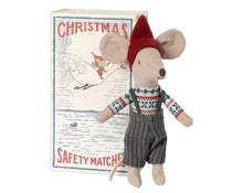 Load image into Gallery viewer, PRE-ORDER Christmas mouse in matchbox, Big brother
