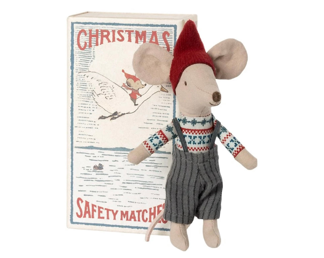 PRE-ORDER Christmas mouse in matchbox, Big brother