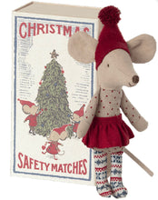 Load image into Gallery viewer, Christmas mouse in matchbox, Big sister
