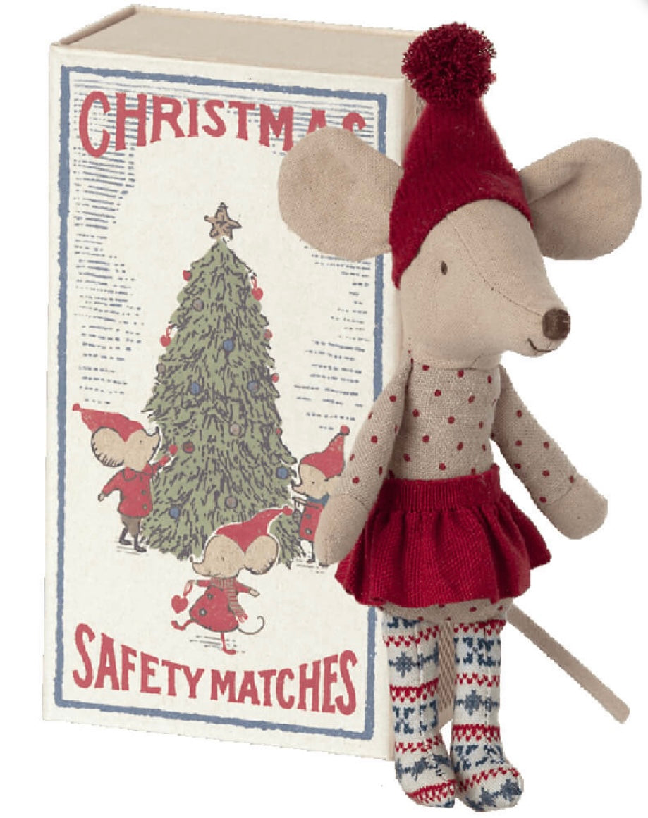 Christmas mouse in matchbox, Big sister