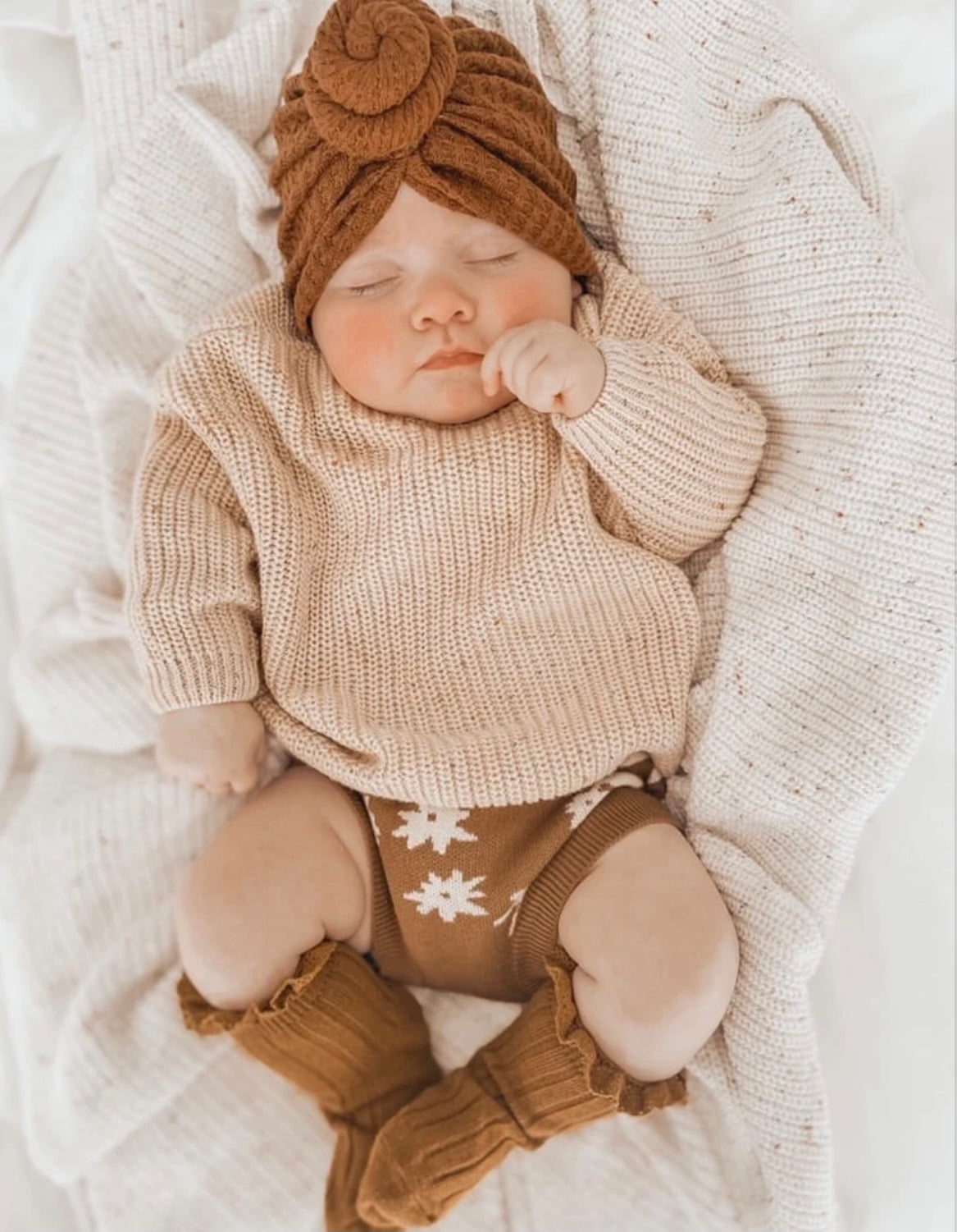 Chocolate Waffle Knot Turban