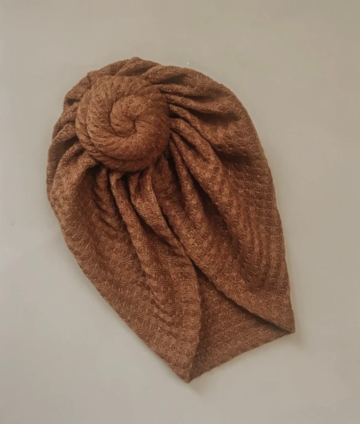 Chocolate Waffle Knot Turban
