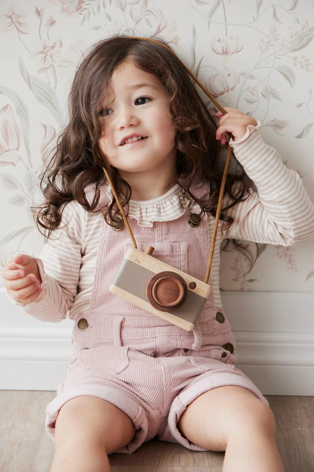 Chase Short Cord Overall - Blush