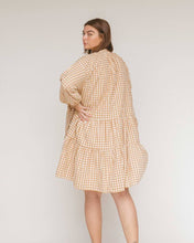 Load image into Gallery viewer, Avalon Smock Dress // Caramel Gingham
