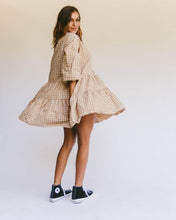 Load image into Gallery viewer, Avalon Smock Dress // Caramel Gingham
