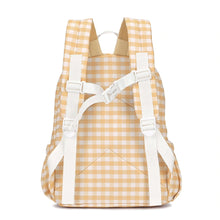 Load image into Gallery viewer, Caramel Gingham Mini Backpack

