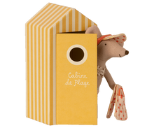 Load image into Gallery viewer, Beach mice, Big sister in Cabin de Plage
