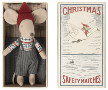 Load image into Gallery viewer, PRE-ORDER Christmas mouse in matchbox, Big brother
