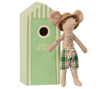 Load image into Gallery viewer, Beach mice, Dad in Cabin de Plage
