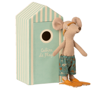 Load image into Gallery viewer, Beach mice, Big brother in Cabin de Plage
